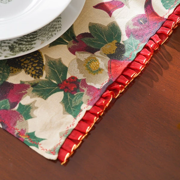 Mantel navideño Acebo