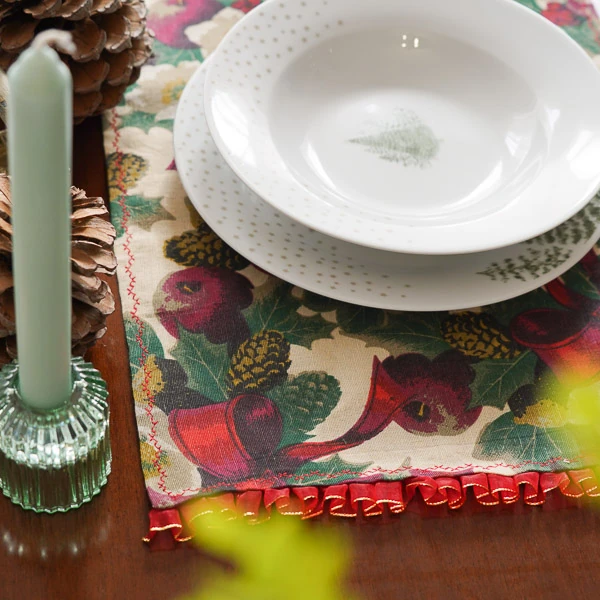 Mantel navideño Acebo