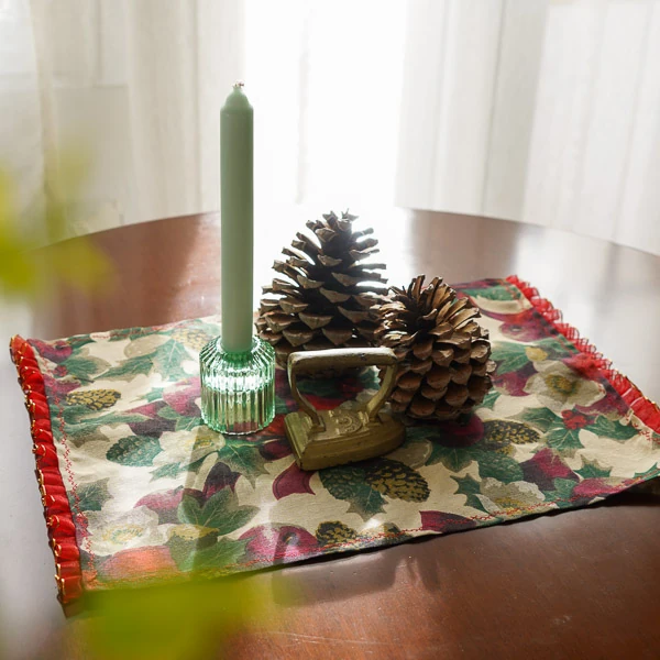 Mantel navideño Acebo